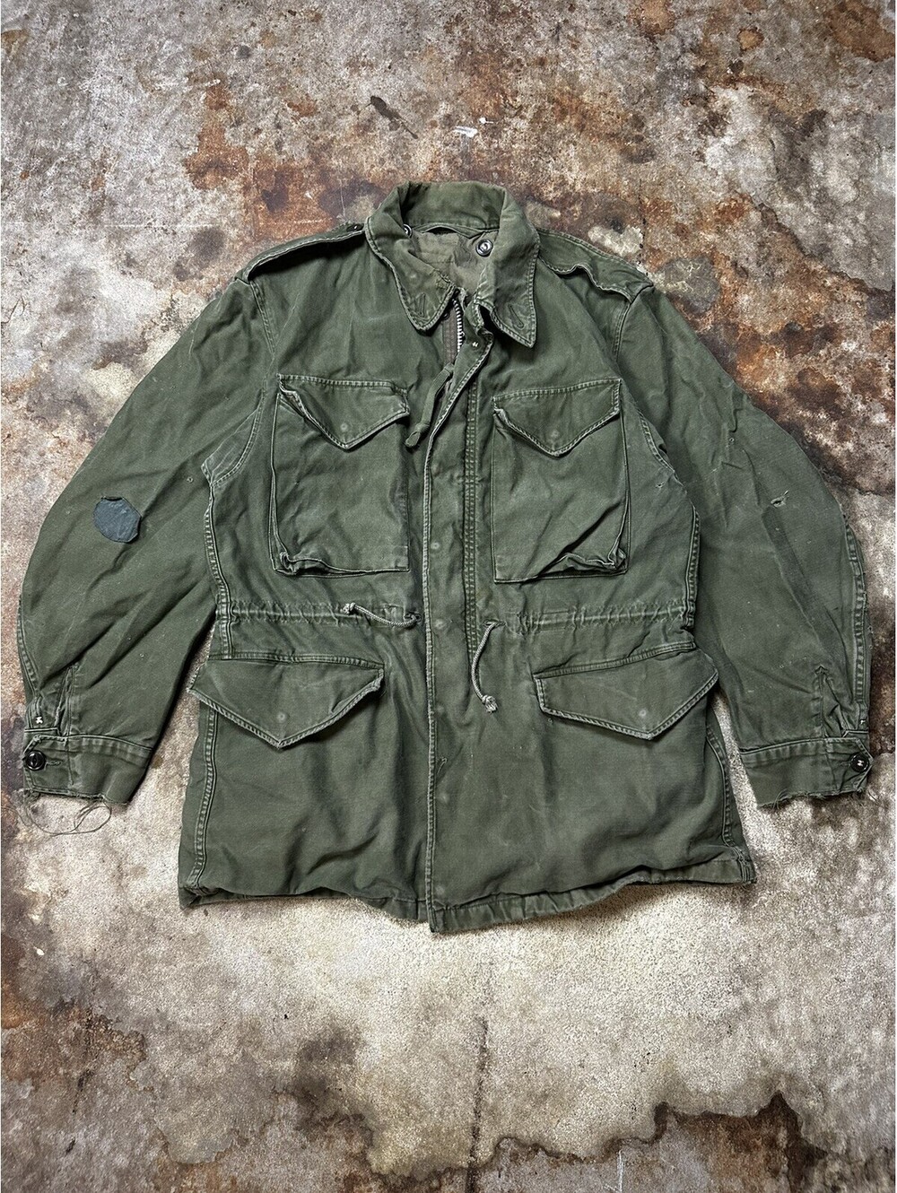 Vintage M51 Field Jacket 1950s Korean Vietnam War M-1951 Small Regular Talon Zip